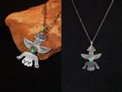 Antique Zuni or Navajo Knifewing Shaped Top Necklace c.1930～