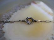 Vtg Navajo Round Cut TQ & Silver Fob Remade Necklace  c.1960