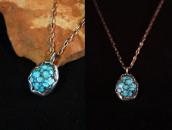 Vtg Pueblo/Navajo Gem Turquoise Nugget Top Necklace  c.1945～