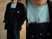 Vtg Pueblo/Navajo Gem Turquoise Nugget Top Necklace  c.1945～