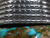 Antique Navajo Ribbed & Stamped Ingot Silver Cuff  c.1925～