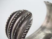 Atq Navajo Chiseled & Filed Heavy Ingot Silver Cuff c.1910～