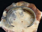 Atq Navajo Chiseled & Filed Heavy Ingot Silver Cuff c.1910～
