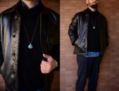 Vtg Navajo Hi-Grade NevadaBlue Turquoise Top Necklace c.1960