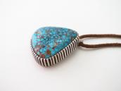 Vtg Navajo Hi-Grade NevadaBlue Turquoise Top Necklace c.1960