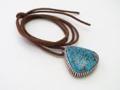 Vtg Navajo Hi-Grade NevadaBlue Turquoise Top Necklace c.1960