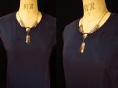 OLDPAWN Navajo Concho & Feather Shaped Fob Necklace  c.1980～