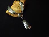 OLDPAWN Navajo Concho & Feather Shaped Fob Necklace  c.1980～