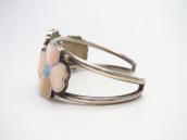Vtg Zuni Shell & Turquoise Inlay "Desert Rose" Cuff  c.1970～
