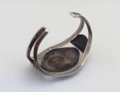 Vintage Navajo Wide Cuff Bracelet w/5 Gem Turquoise  c.1945～