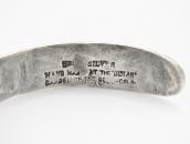【GARDEN OF THE GODS】T-Bird/卍 Stamped Coin Silver Cuff c.1925