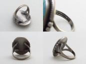 Vintage 【Maisel's】 Silver Ring w/Gem Grade #8 TQ  c.1945～