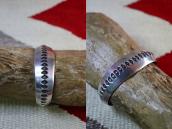 【NAVAJO GUILD】Vtg Stamped Heavy Triangle Wire Cuff c.1950  1