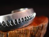 【NAVAJO GUILD】Vtg Stamped Heavy Triangle Wire Cuff c.1950  1