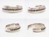 【NAVAJO GUILD】Vtg Stamped Heavy Triangle Wire Cuff c.1950  1