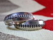 【NAVAJO GUILD】Vtg Stamped Heavy Triangle Wire Cuff c.1950  1
