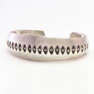 【NAVAJO GUILD】Vtg Stamped Heavy Triangle Wire Cuff c.1950  2