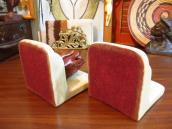 Antique Pottery Praying Hands Bookends