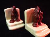 Antique Pottery Praying Hands Bookends