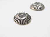 【Ike Wilson】Rose Stamped Concho Pierced Earrings c.1930～