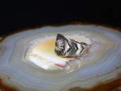 Antique Navajo Concho Repouse IngotSilver Men's Ring c.1920～