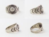 Antique Navajo Concho Repouse IngotSilver Men's Ring c.1920～
