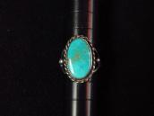 Vintage Navajo Split Shank Ring w/BlueGem Turquoise  c.1940～
