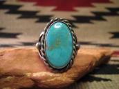 Vintage Navajo Split Shank Ring w/BlueGem Turquoise  c.1940～