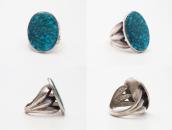 Vtg Navajo Casted Shank Ring w/Top Grade Turquoise c.1950～