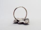 Vintage Zuni Diamond Shape Silver Ring w/Turquoise  c.1965～