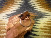 Vintage Zuni Diamond Shape Silver Ring w/Turquoise  c.1965～