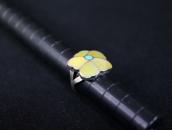 【Rosita & Anselm Wallace】Zuni Desert Rose Inlay Ring c.1980