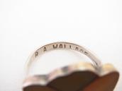 【Rosita & Anselm Wallace】Zuni Desert Rose Inlay Ring c.1980