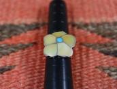 【Rosita & Anselm Wallace】Zuni Desert Rose Inlay Ring c.1980