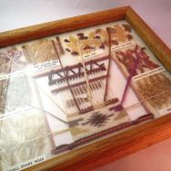 Vintage Framed Navajo Dye Chart  23×28