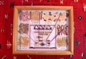 Vintage Framed Navajo Dye Chart  23×28