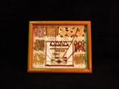 Vintage Framed Navajo Dye Chart  23×28