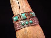 Antique Navajo Cuff Bracelet with Square #8 c.1930