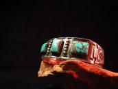 Antique Navajo Cuff Bracelet with Square #8 c.1930