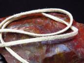 Vtg Navajo Casted Silver Cross Fob Necklace w/Beads  c.1950