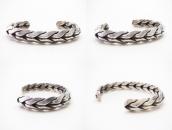 Vtg Navajo 2-Strand Heavy Twisted Triangle Wire Cuff c.1950～