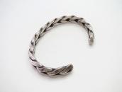 Vtg Navajo 2-Strand Heavy Twisted Triangle Wire Cuff c.1950～