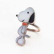 Vintage Zuni Multi-Stone Inlay 『Snoopy』 Silver Ring c.1970～