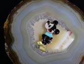 Attr. to【Amelio Nastacio】Zuni Inlay Mickey Top & Pin  c.1970