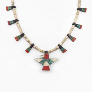 Atq Kewa Small Batterybird Depression Era Necklace c.1930～