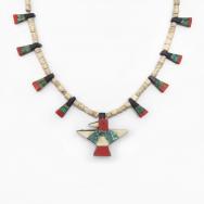 Atq Kewa Small Batterybird Depression Era Necklace c.1930～