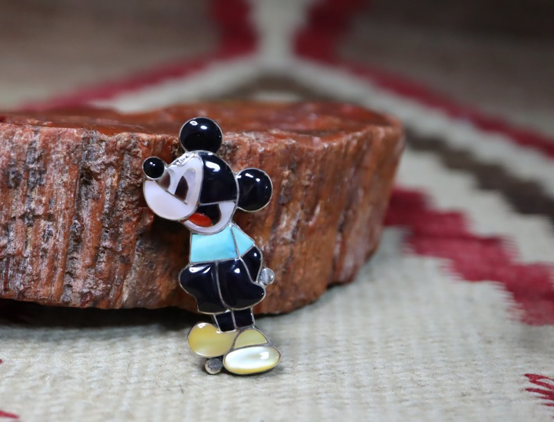 Mickey mouse brooch - Etsy 日本 ネイティブアメリカン✳︎ターコイズ