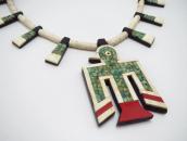 Atq Kewa/SantoDomingo Batterybird Depression Necklace c.1930
