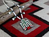 Atq Kewa/SantoDomingo Batterybird Depression Necklace c.1930