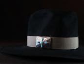 Vintage Repoused Concho Pin w/Hi-Grade No.8 Turquoise c.1960